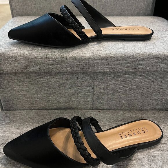 Journee Collection Olivea Braided Slides - Size 11 - Picture 3 of 4